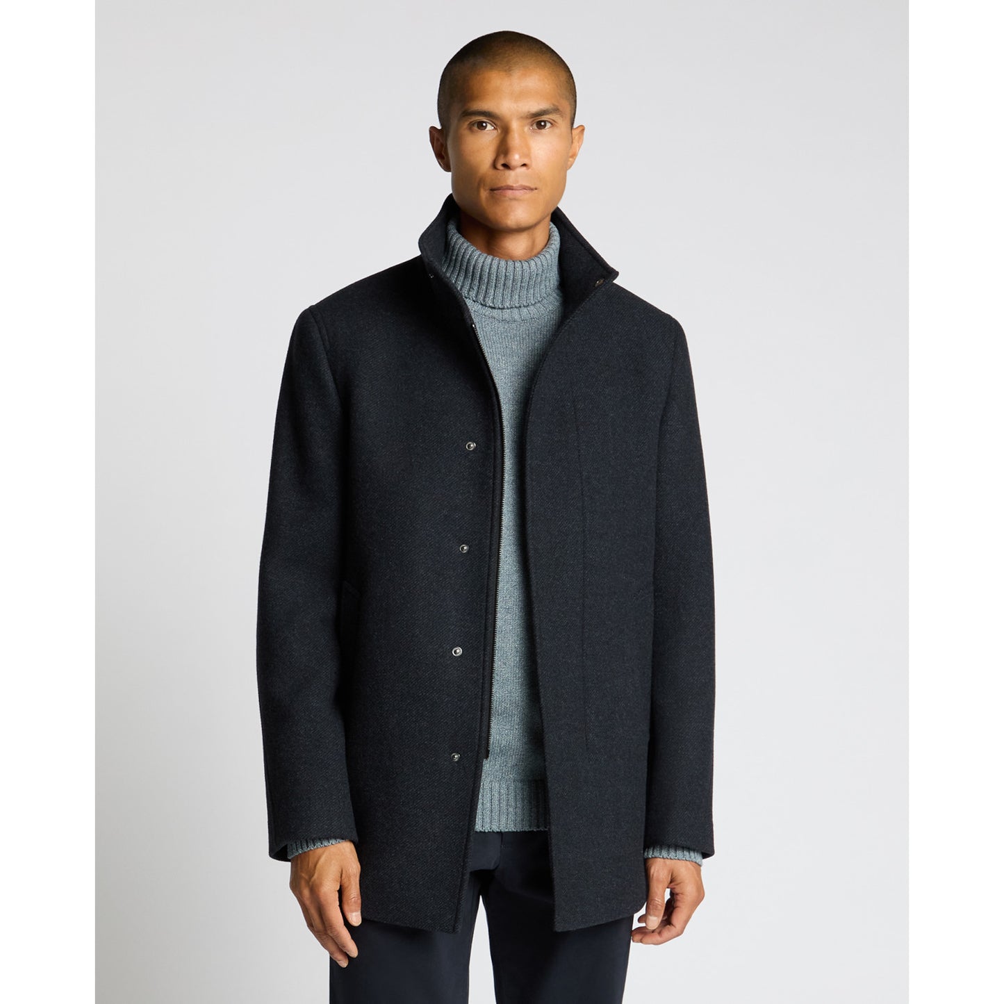 Remus Uomo 90711 29 Dark Blue/Black Jacob Overcoat