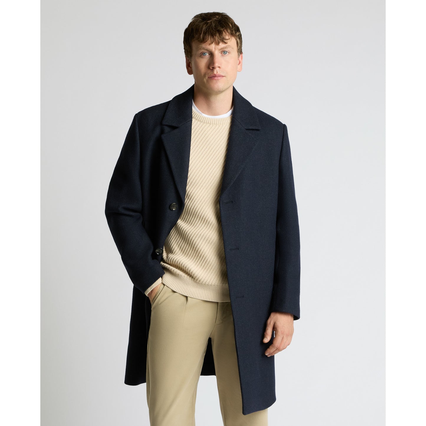 Remus Uomo 90712 78 Navy Dylan Overcoat