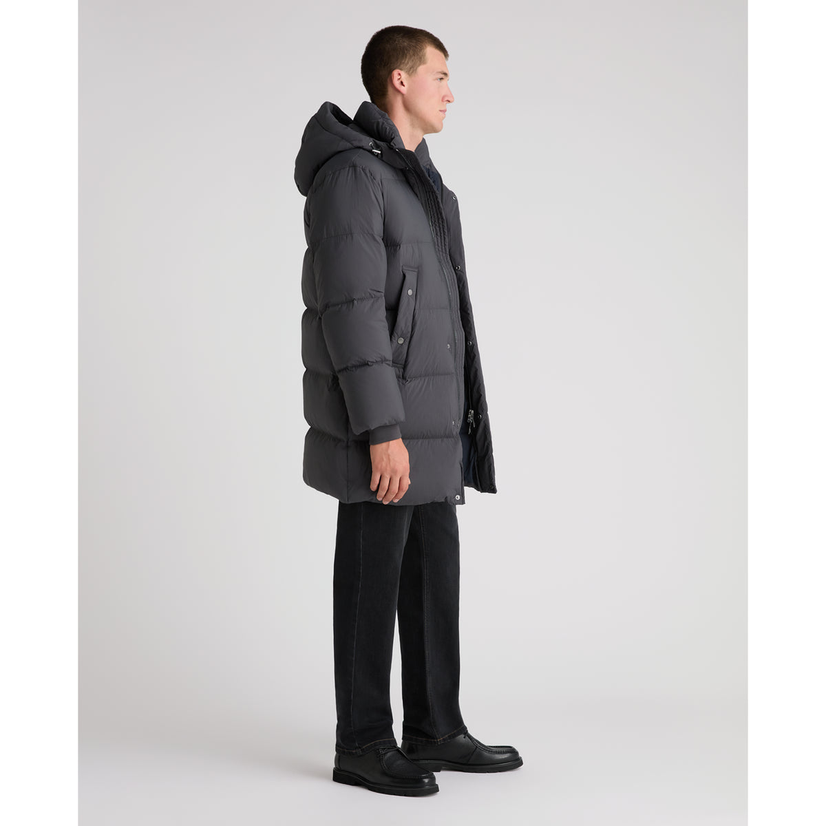 Remus Uomo 90723 08 Charcoal Tate Quilted Parka