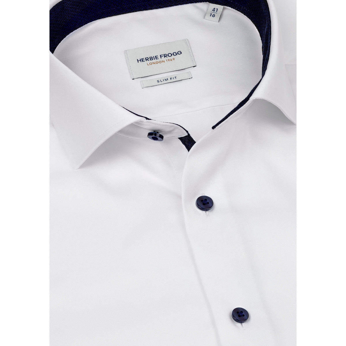 Herbie Frogg 52153 White Slim Fit