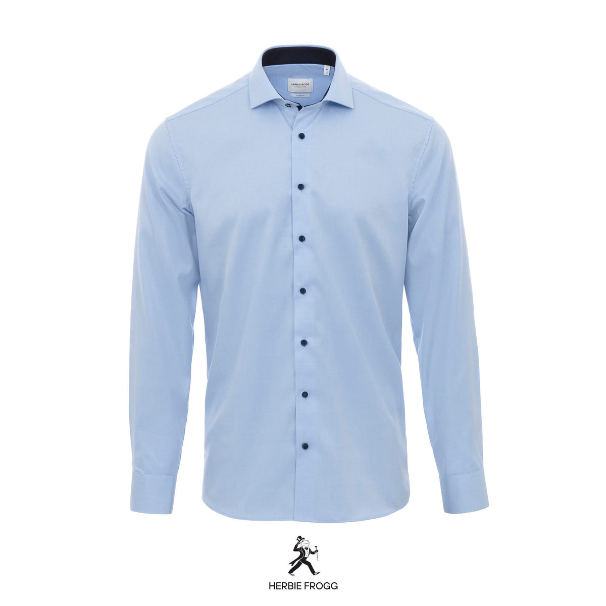 Herbie Frogg 52154 Blue Slim Fit Shirt