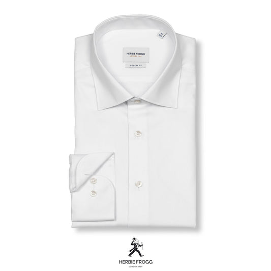 Herbie Frogg 52158 Plain White Modern Fit Shirt