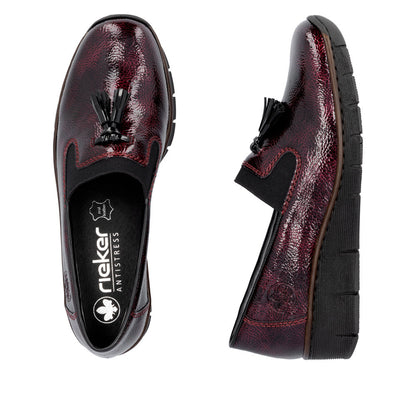 Rieker 53751-35 Burgundy Casual Shoes