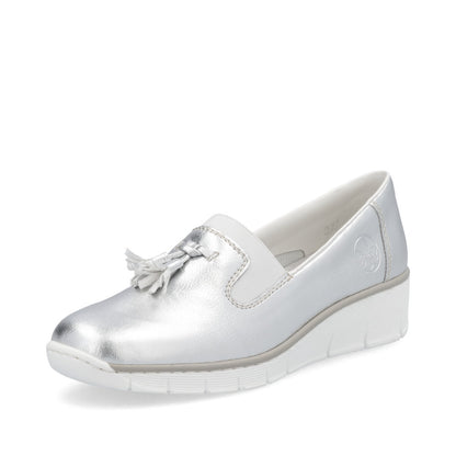 Rieker 53751-90 Silver Casual Shoes