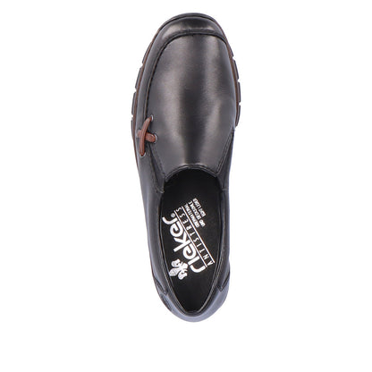 Rieker 53783-00 Doris Black/Brandy/Black Casual Shoes