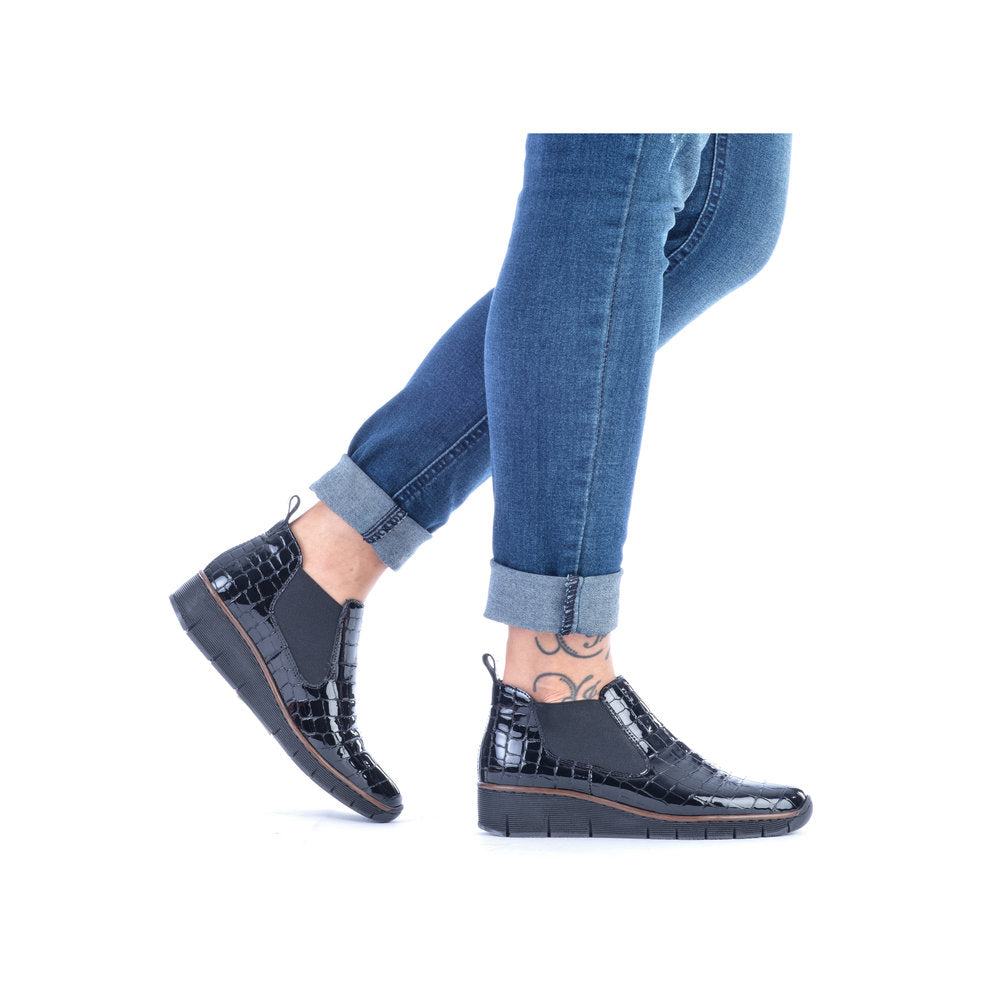 Rieker 53794-01 Black Boots