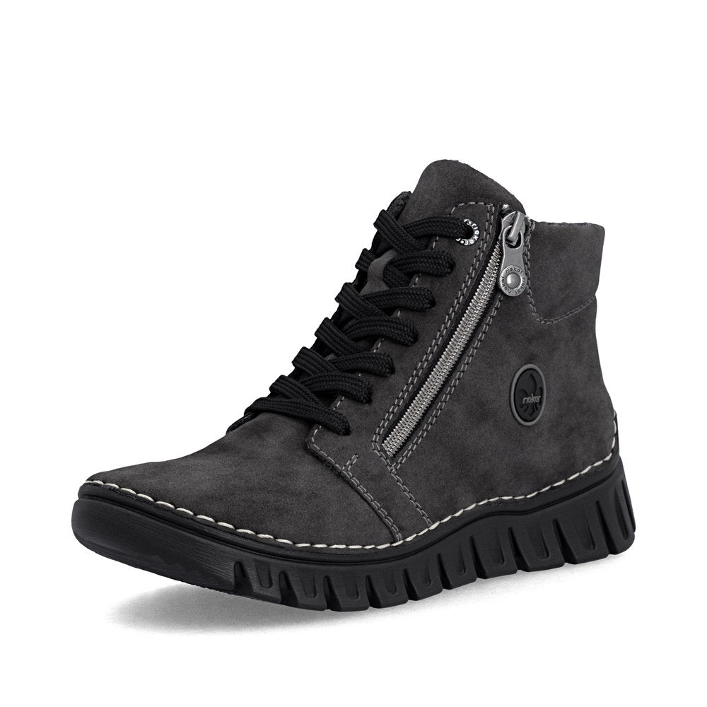 Rieker 57502-45 Grey Mid Height Boots