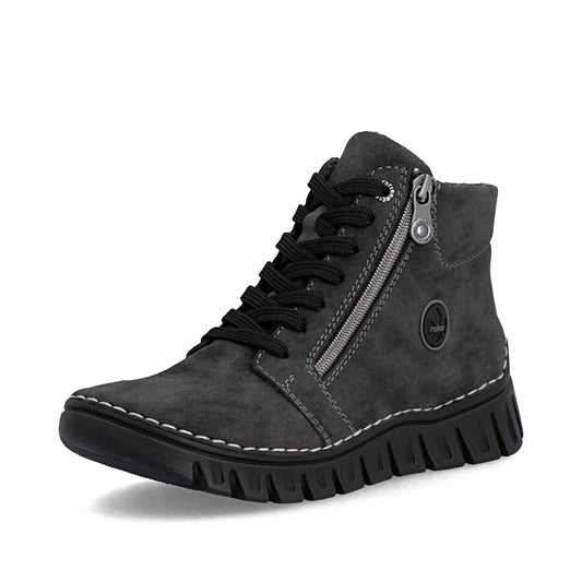 Rieker 57502-45 Grey Mid Height Boots