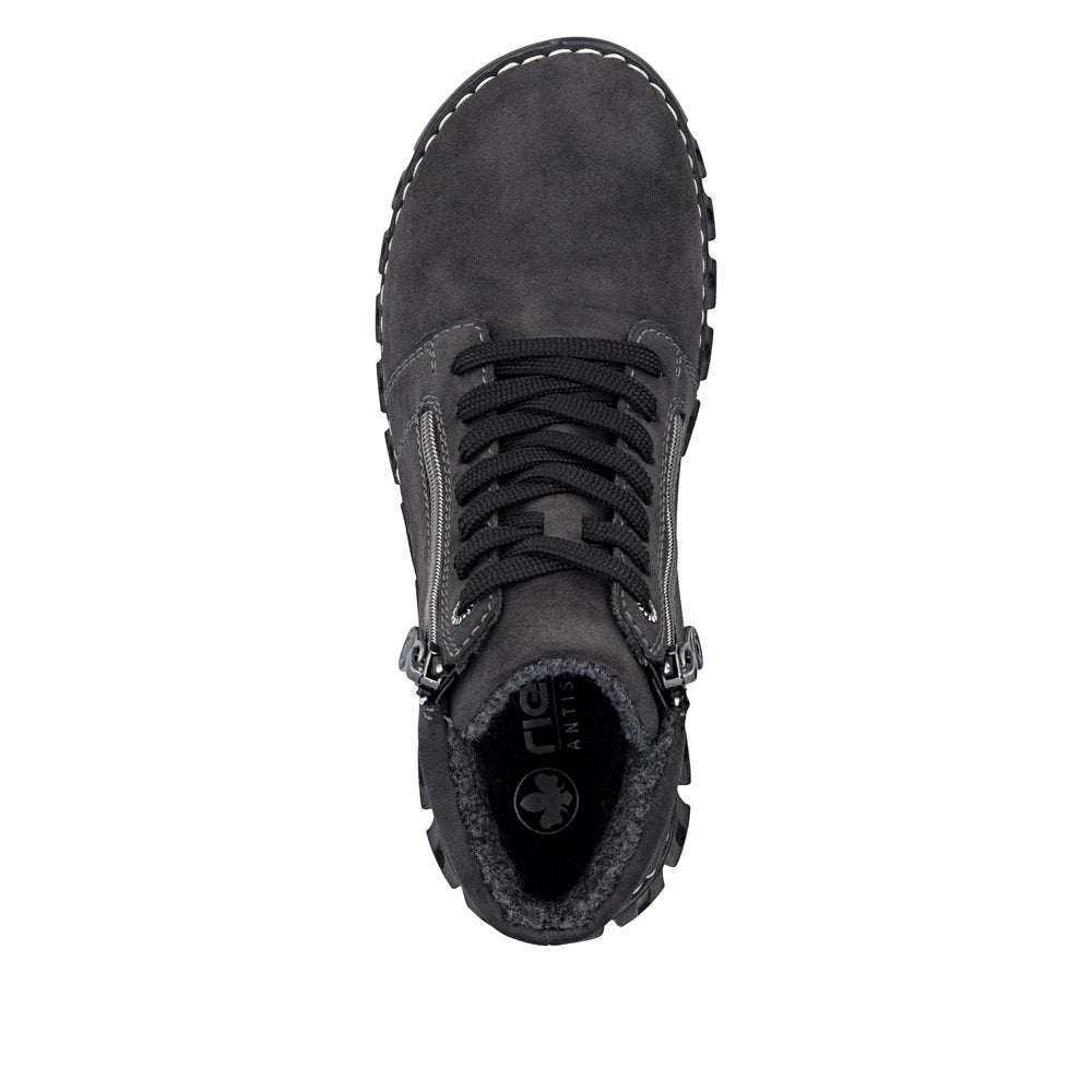 Rieker 57502-45 Grey Mid Height Boots