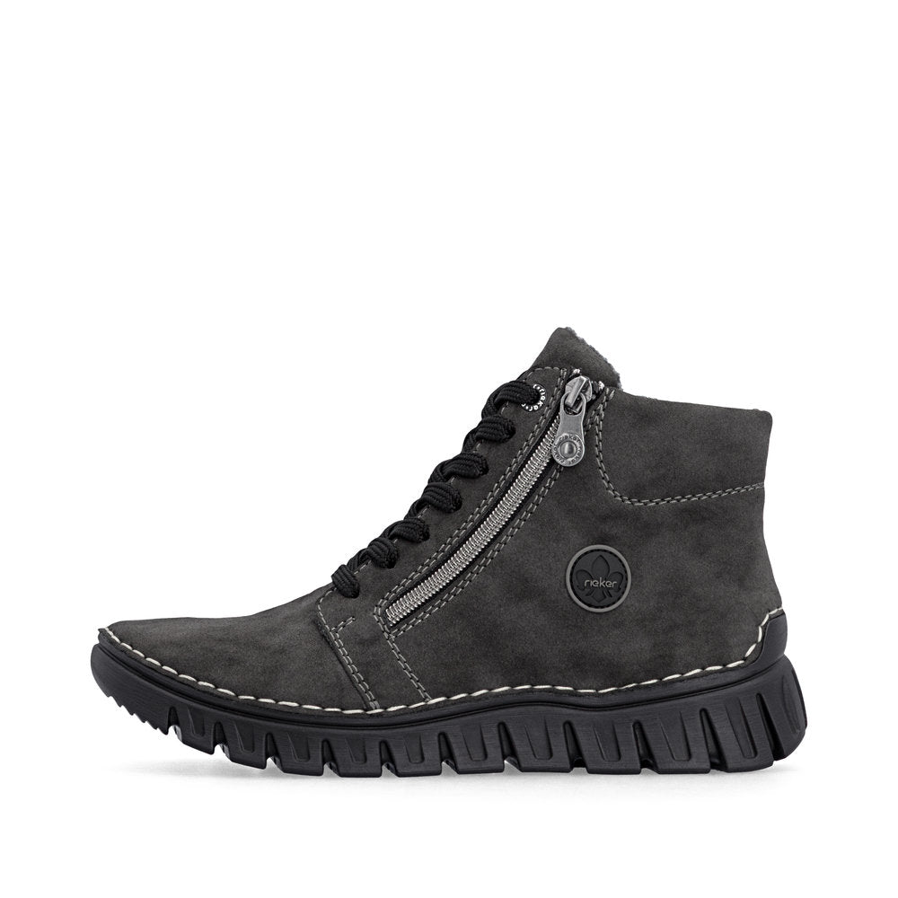 Rieker 57502-45 Grey Mid Height Boots