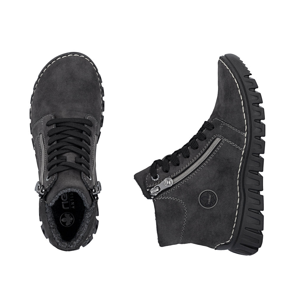 Rieker 57502-45 Grey Mid Height Boots