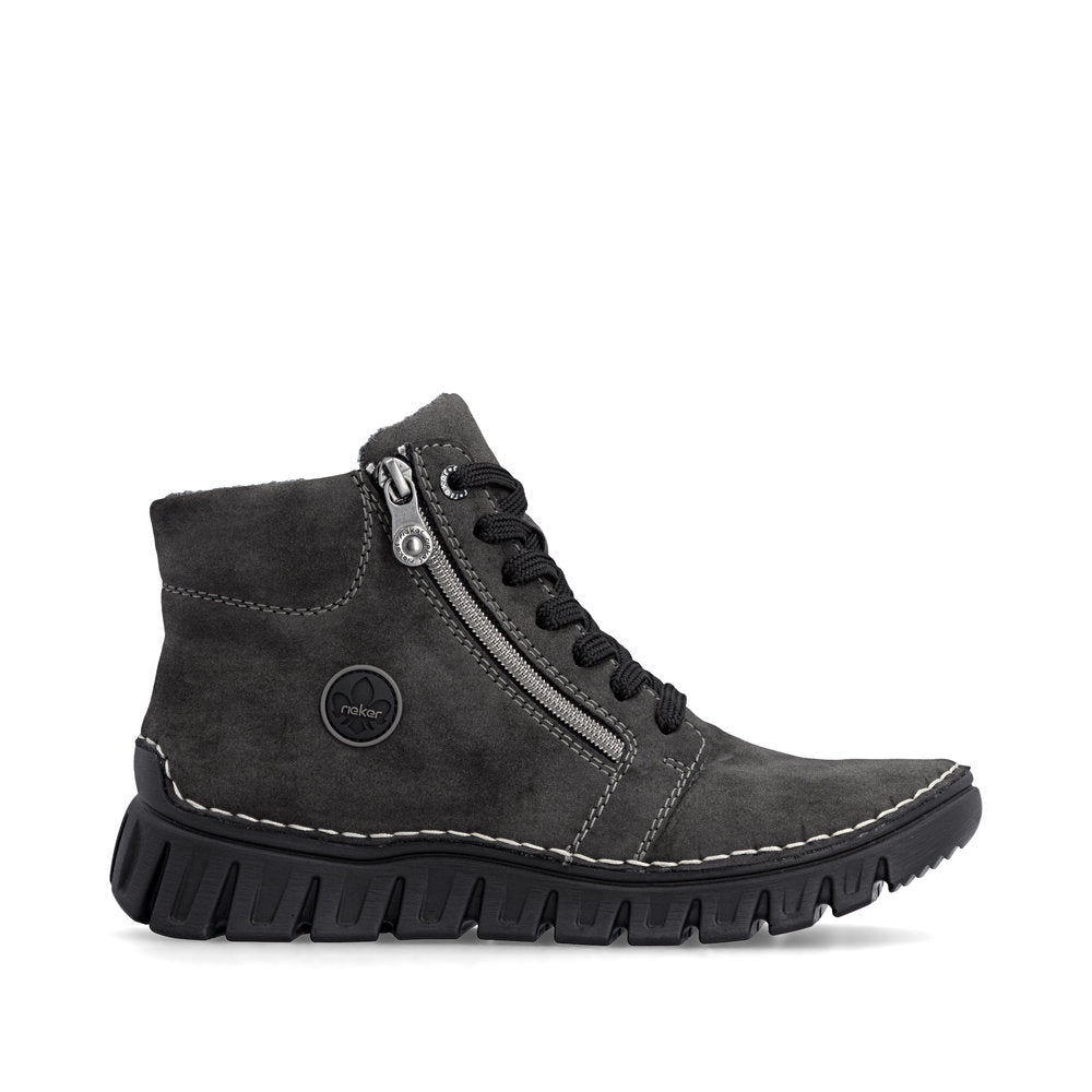 Rieker 57502-45 Grey Mid Height Boots