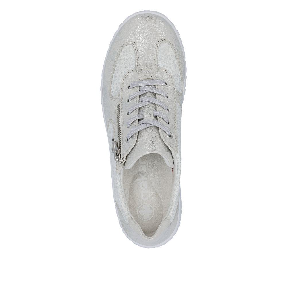 Rieker 59501-90 Fog Silver Trainers
