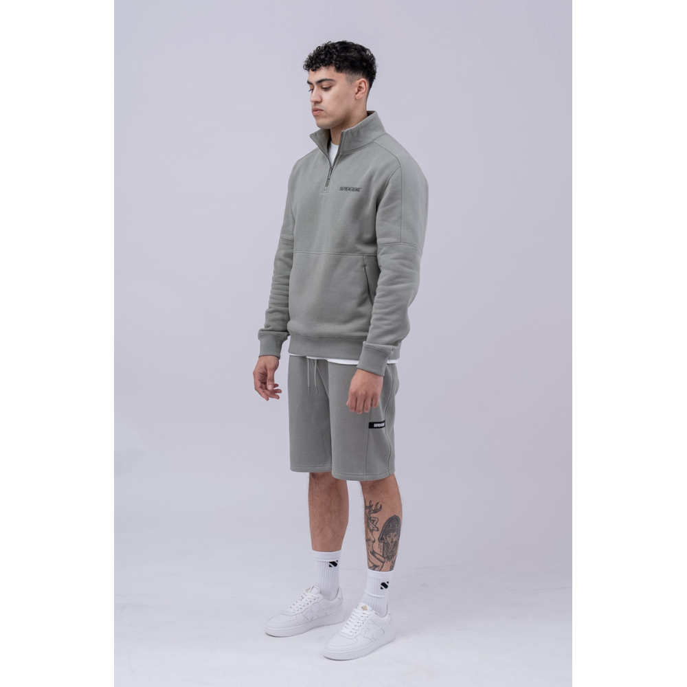 Supremebeing Rico- Z6202 Soft Green 1/4 Zip