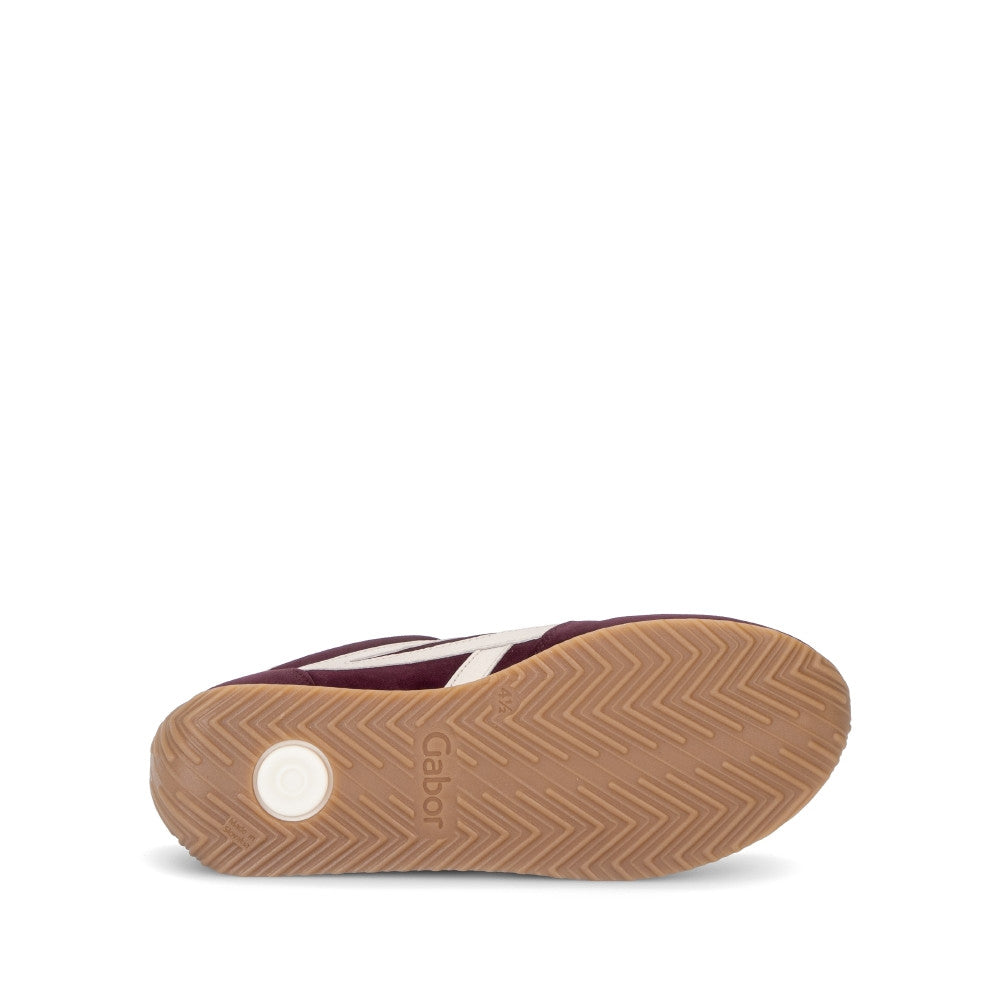 Gabor 6032.01.004 Mulberry/Creme Trainers