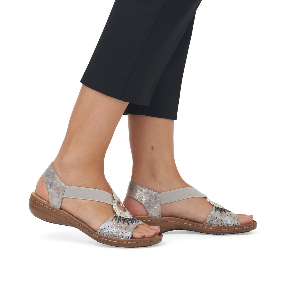 Rieker 60880-90 Rose-Metallic Sandals – Wallace