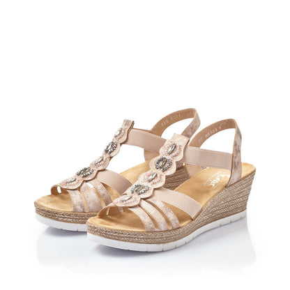 Rieker 619B2-31 Pink Sandals