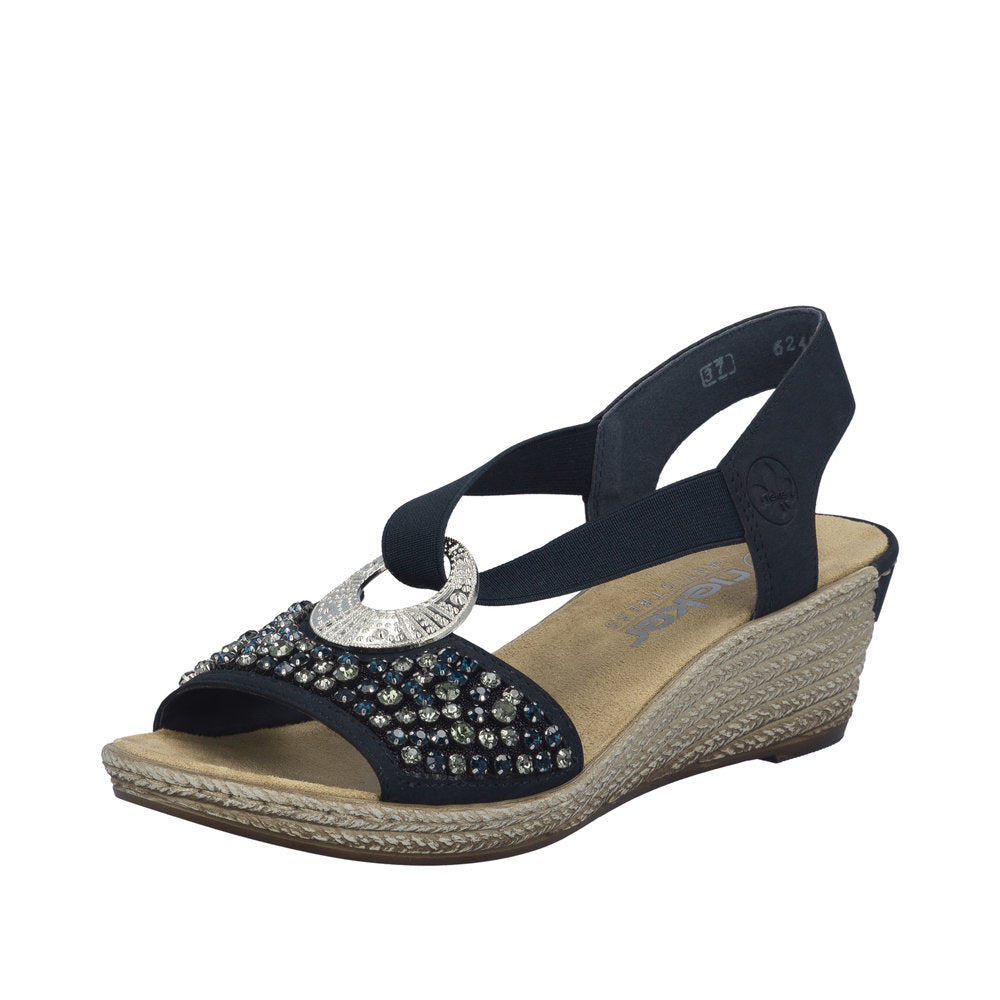 Rieker 62451-14 Pacific Blue Sandals