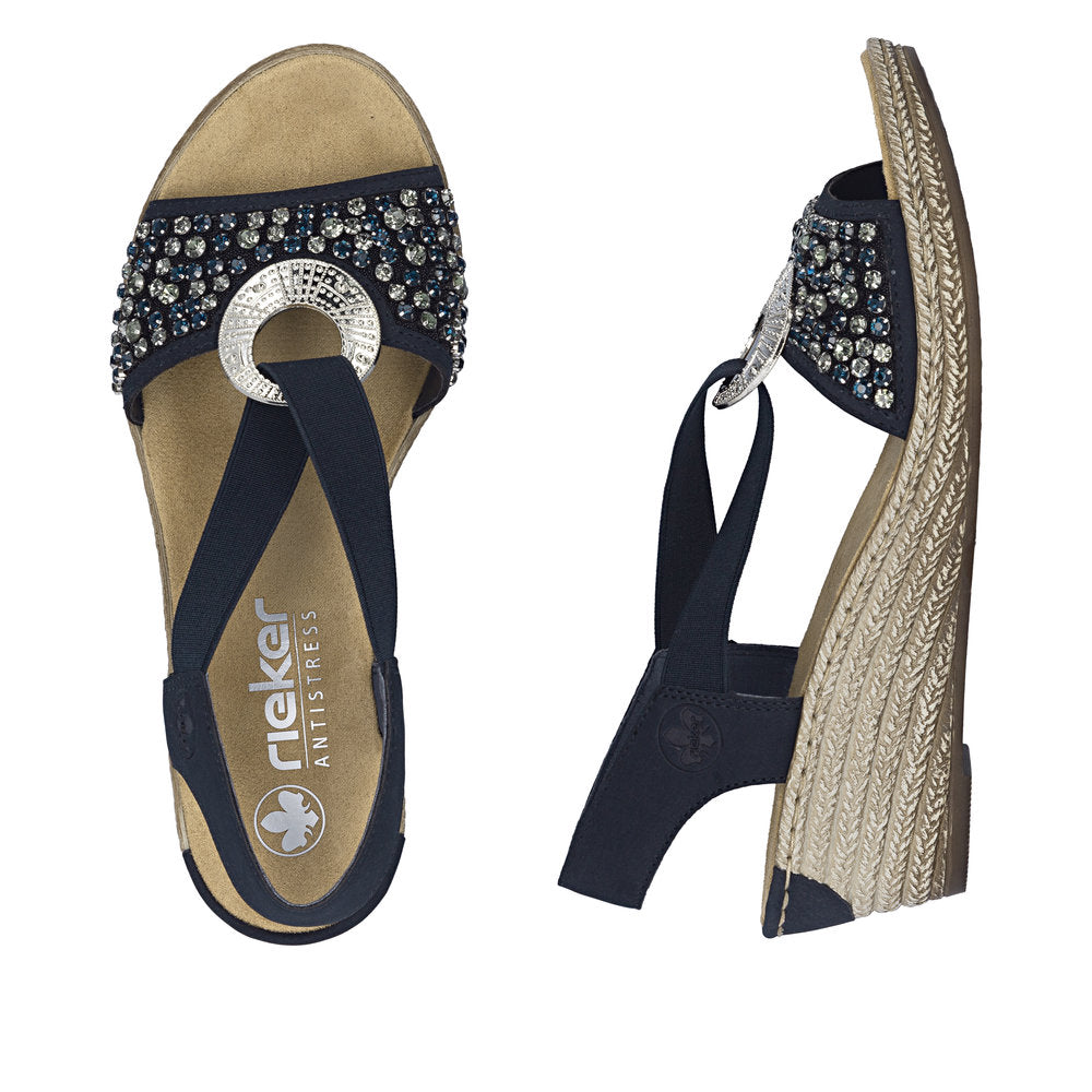 Rieker 62451-14 Pacific Blue Sandals