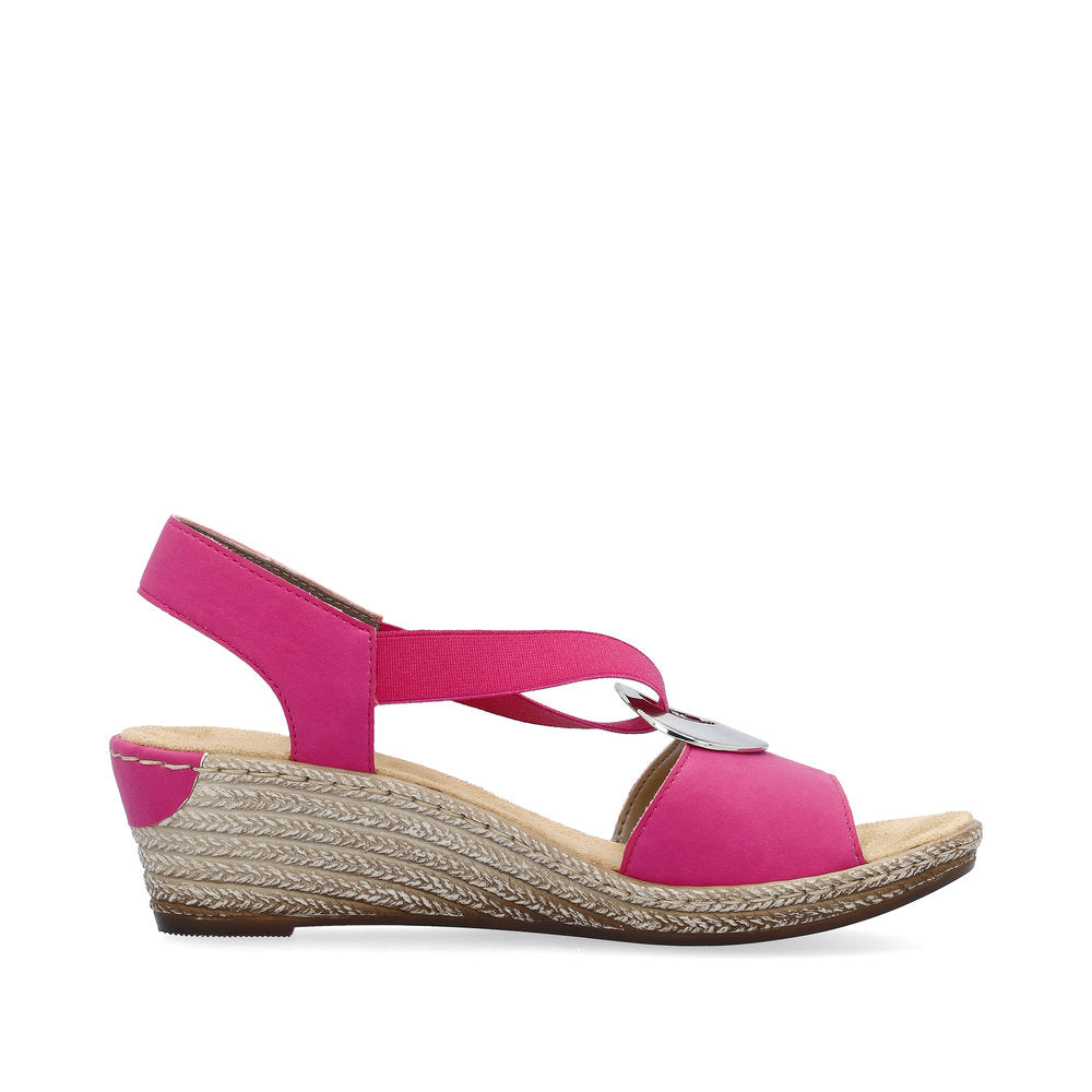 Rieker 624H6-32 Fuchsia Sandals