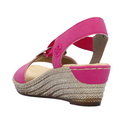 Rieker 624H6-32 Fuchsia Sandals