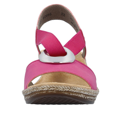 Rieker 624H6-32 Fuchsia Sandals