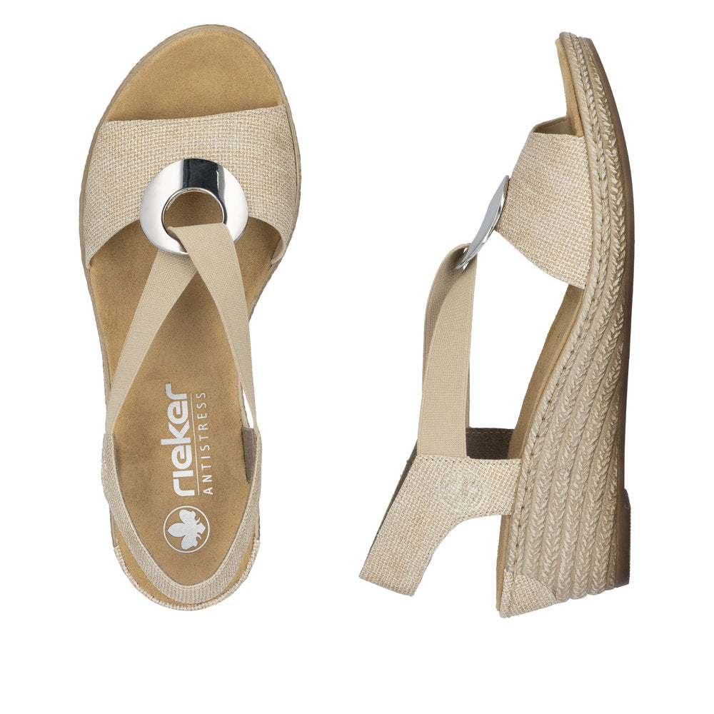 Rieker 624H6-93 Shell Sandals