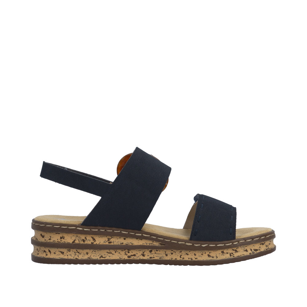 Rieker 62950-14 Pacific Blue Sandals