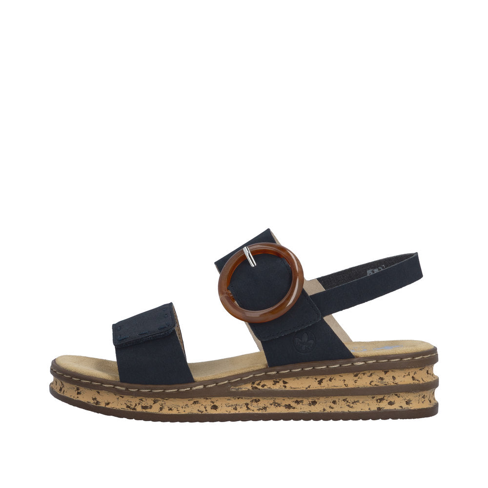 Rieker 62950-14 Pacific Blue Sandals