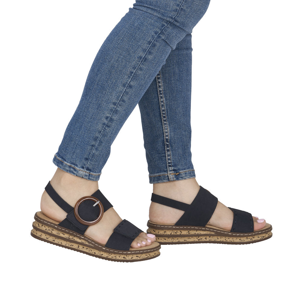 Rieker 62950-14 Pacific Blue Sandals