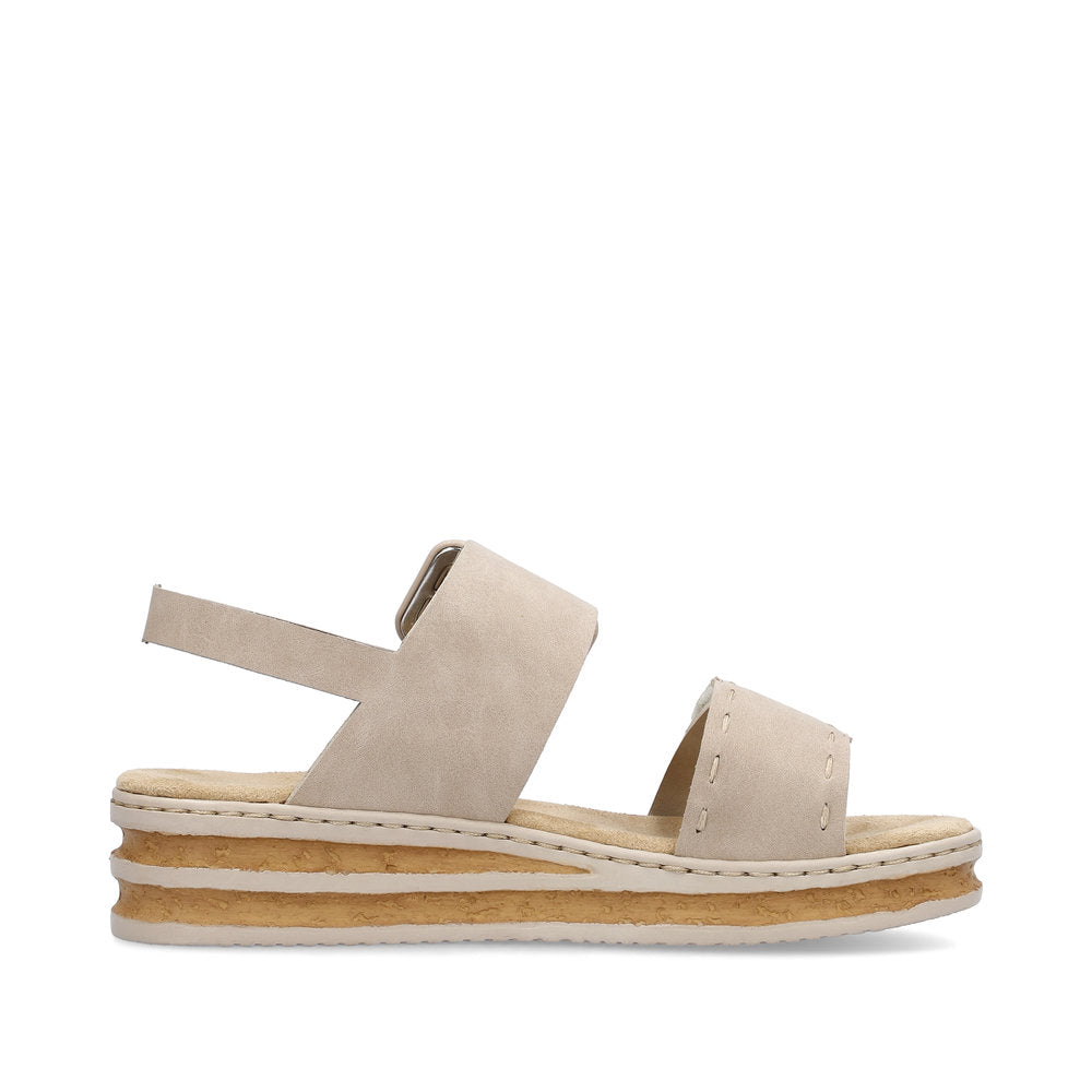 Rieker 62950-62 Nude Sandals