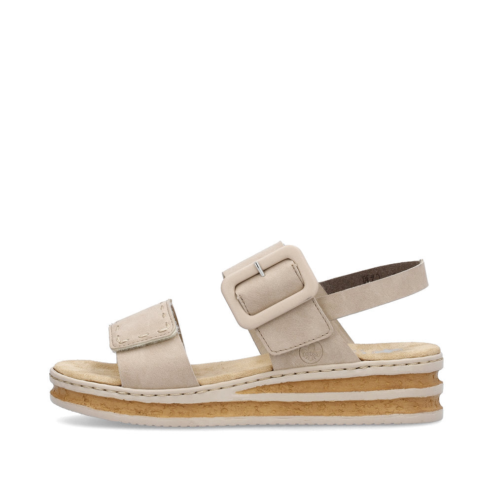 Rieker 62950-62 Nude Sandals