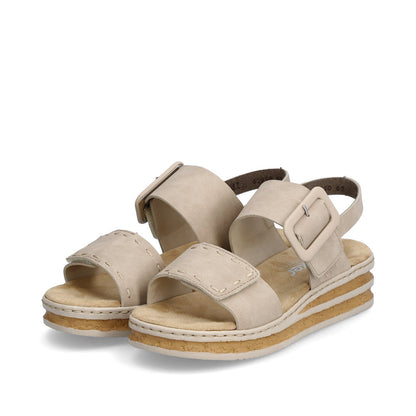 Rieker 62950-62 Nude Sandals