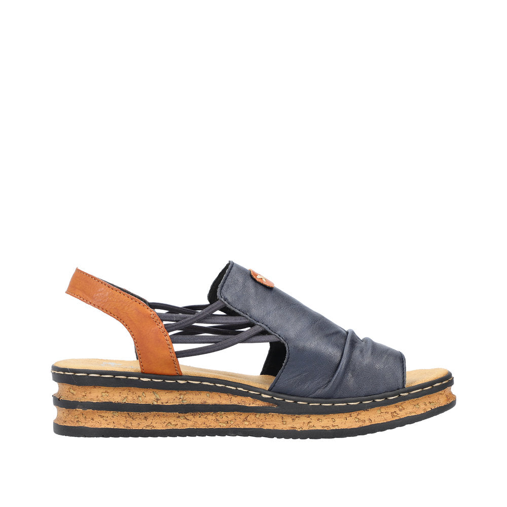 Rieker 62962-14 Pacific Blue Cayenne Sandals