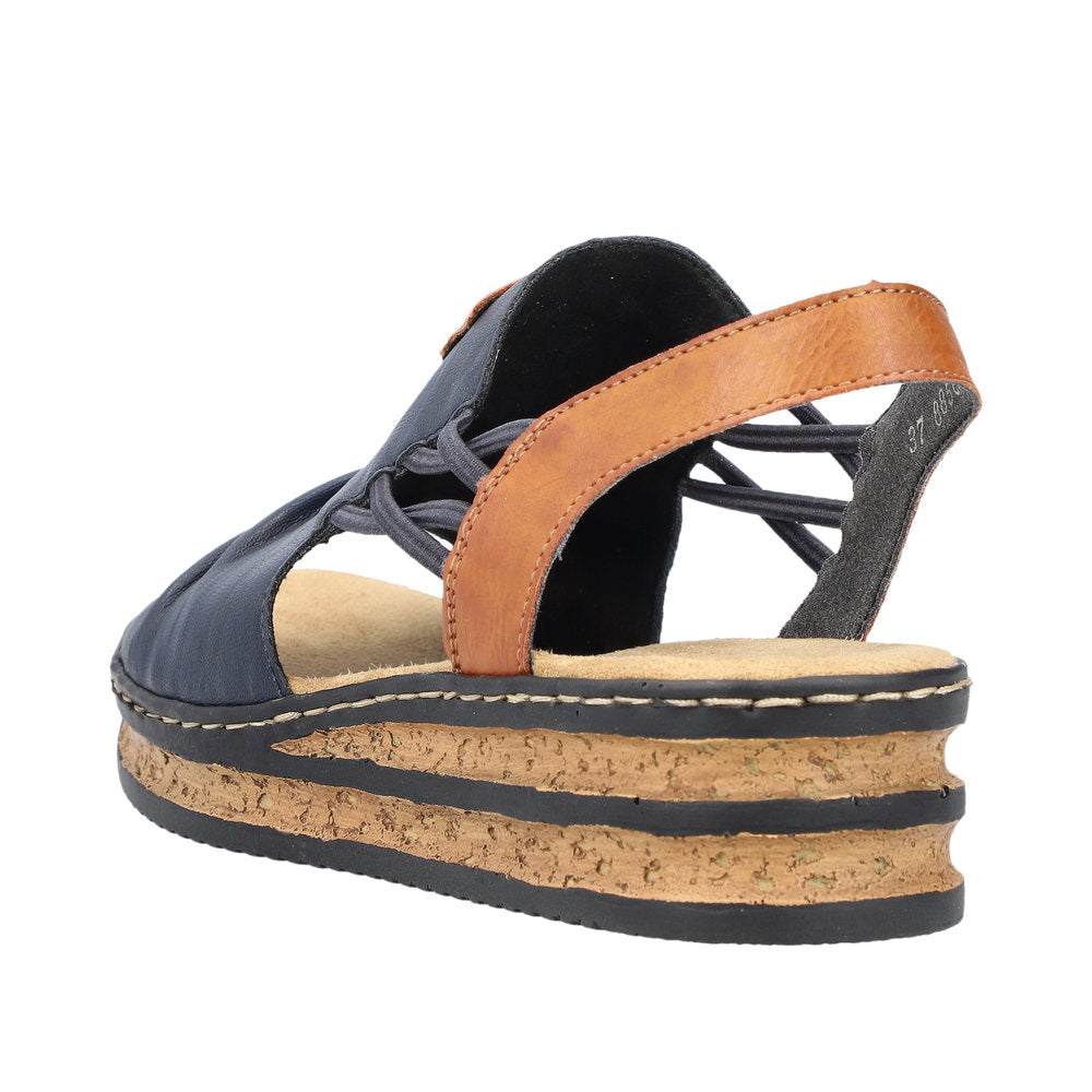 Rieker 62962-14 Pacific Blue Cayenne Sandals
