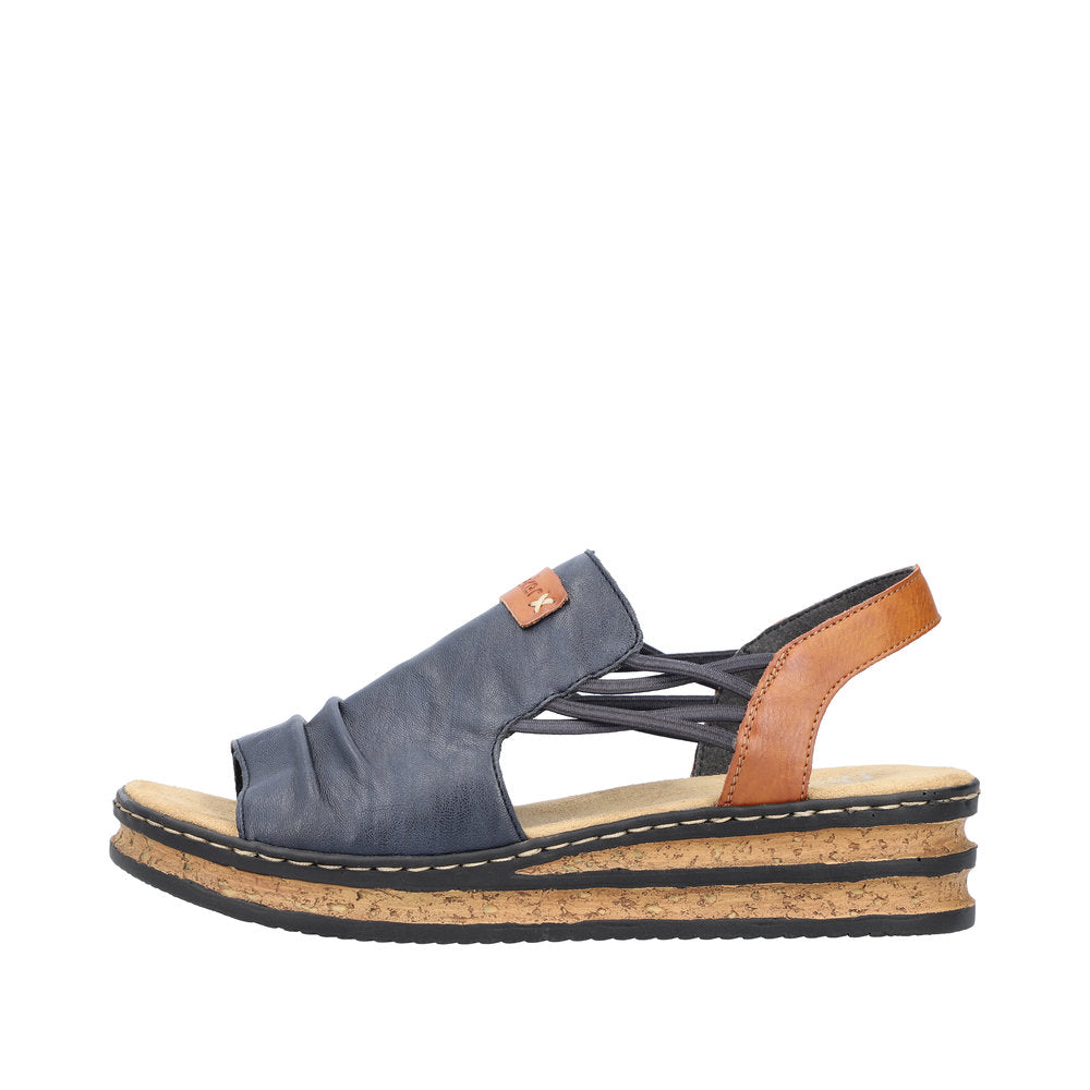 Rieker 62962-14 Pacific Blue Cayenne Sandals