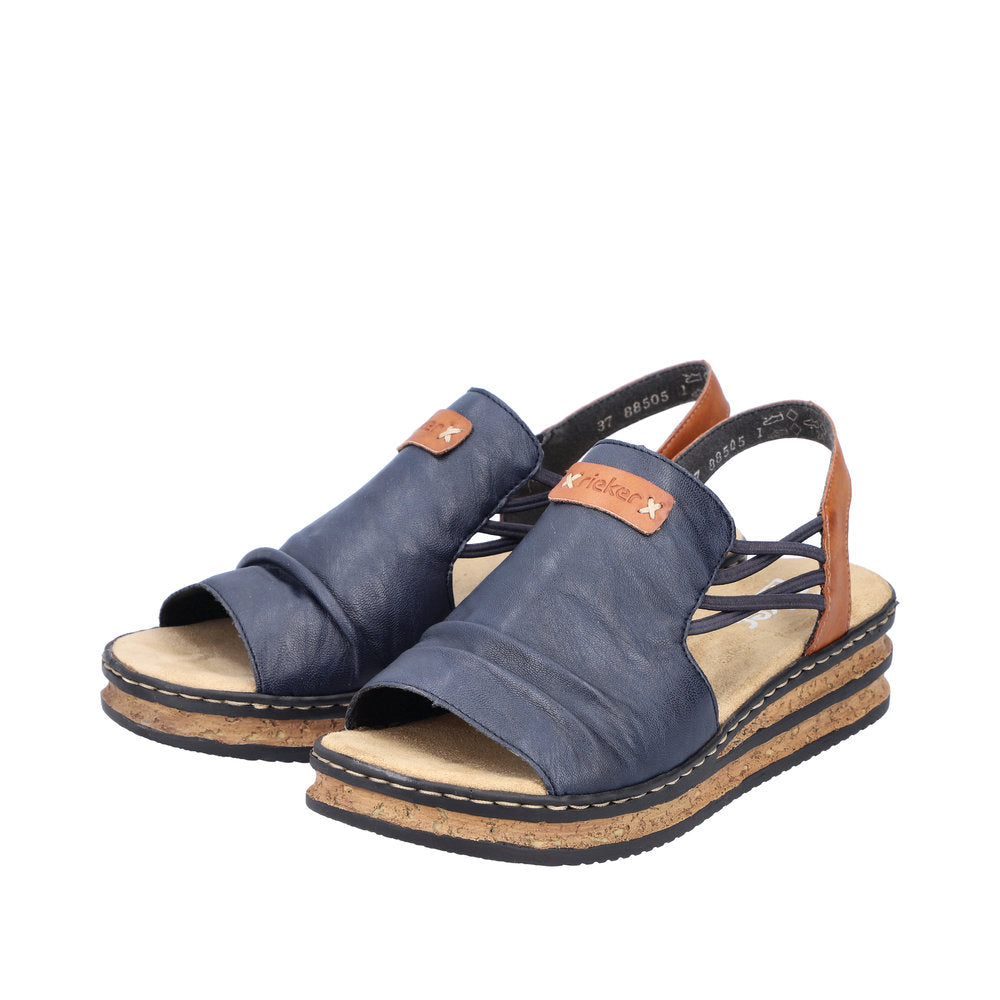 Rieker 62962-14 Pacific Blue Cayenne Sandals