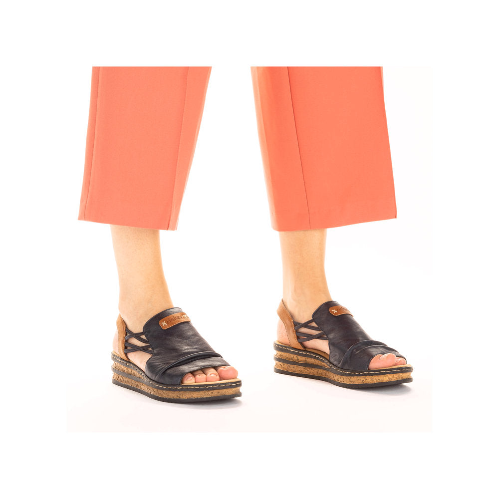 Rieker 62962-14 Pacific Blue Cayenne Sandals