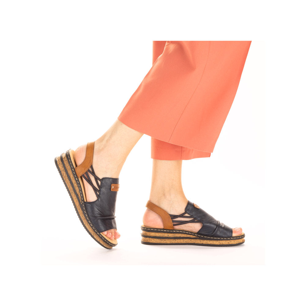 Rieker 62962-14 Pacific Blue Cayenne Sandals