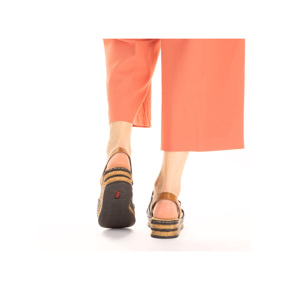 Rieker 62962-14 Pacific Blue Cayenne Sandals