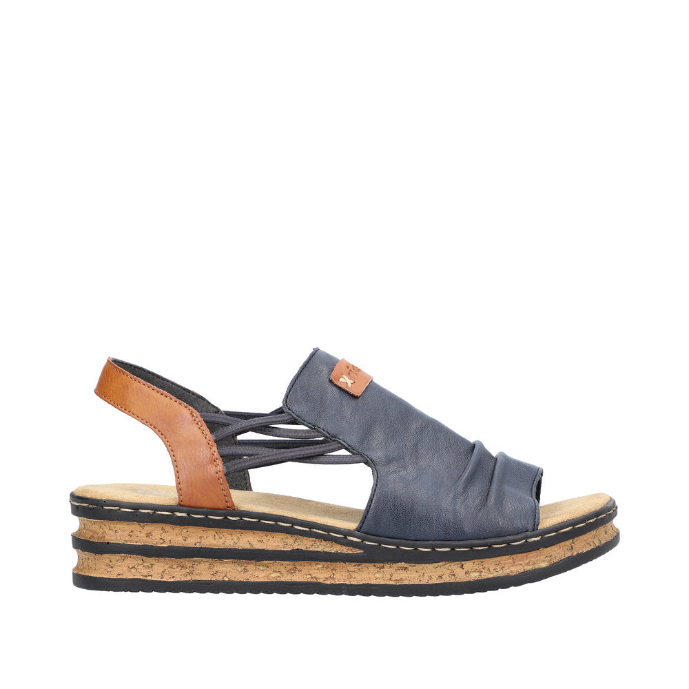 Rieker 62962-14 Pacific Blue Cayenne Sandals