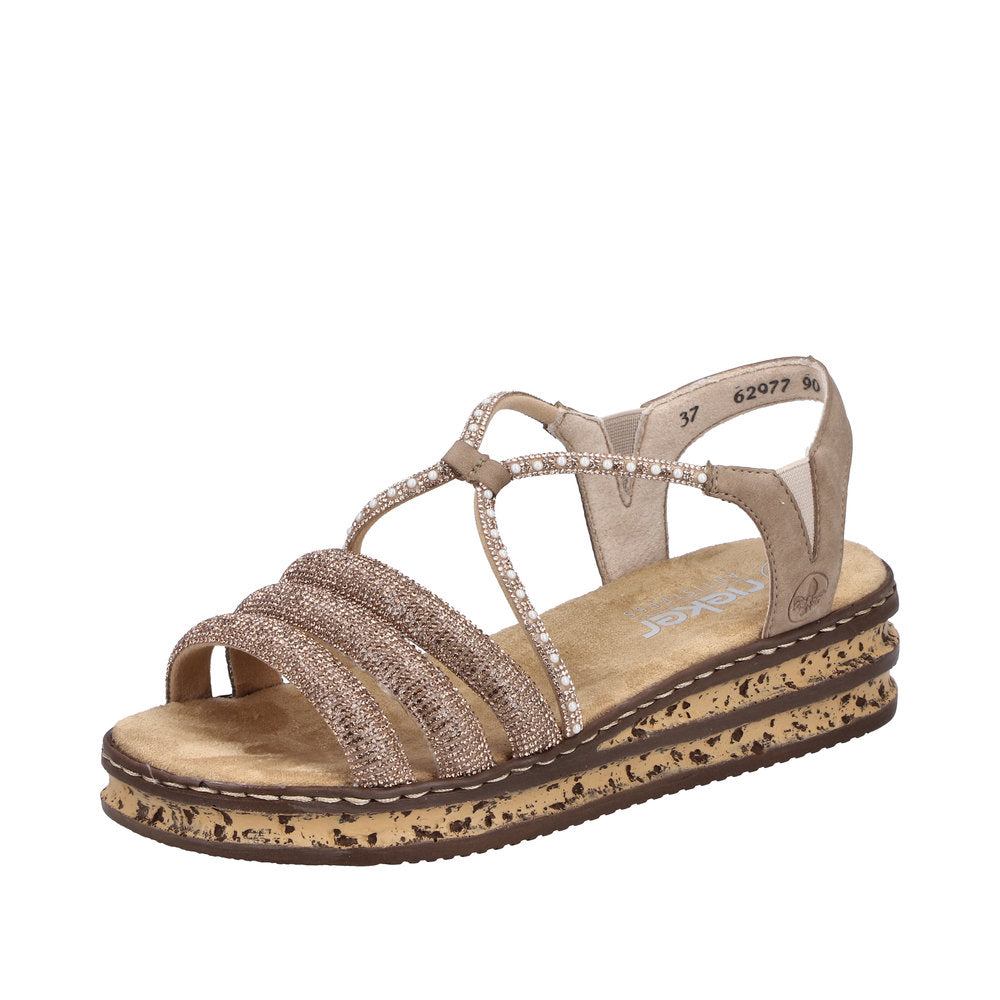 Rieker 62977-90 Copper Shell Sandals