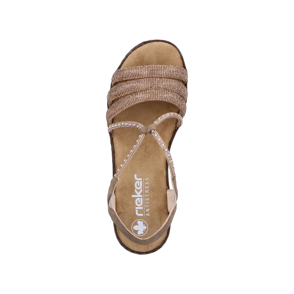 Rieker 62977-90 Copper Shell Sandals