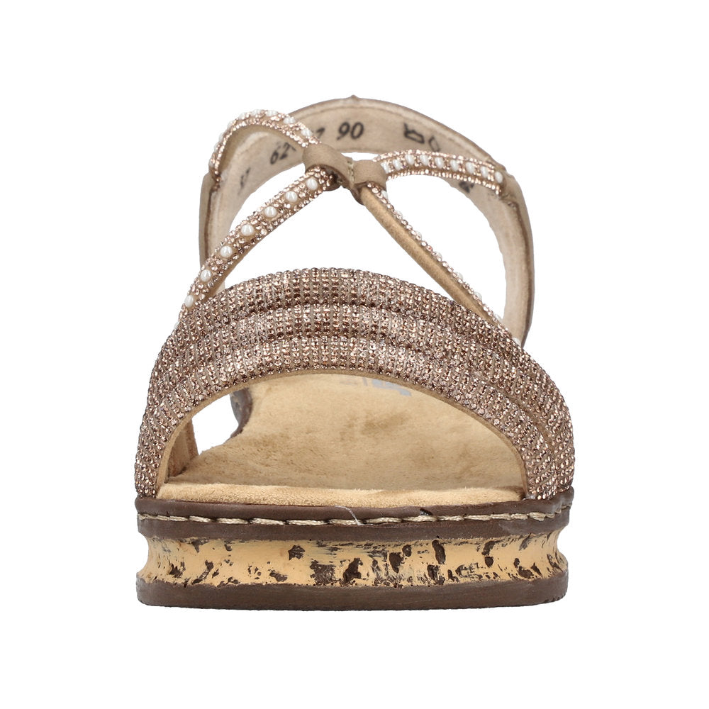 Rieker 62977-90 Copper Shell Sandals