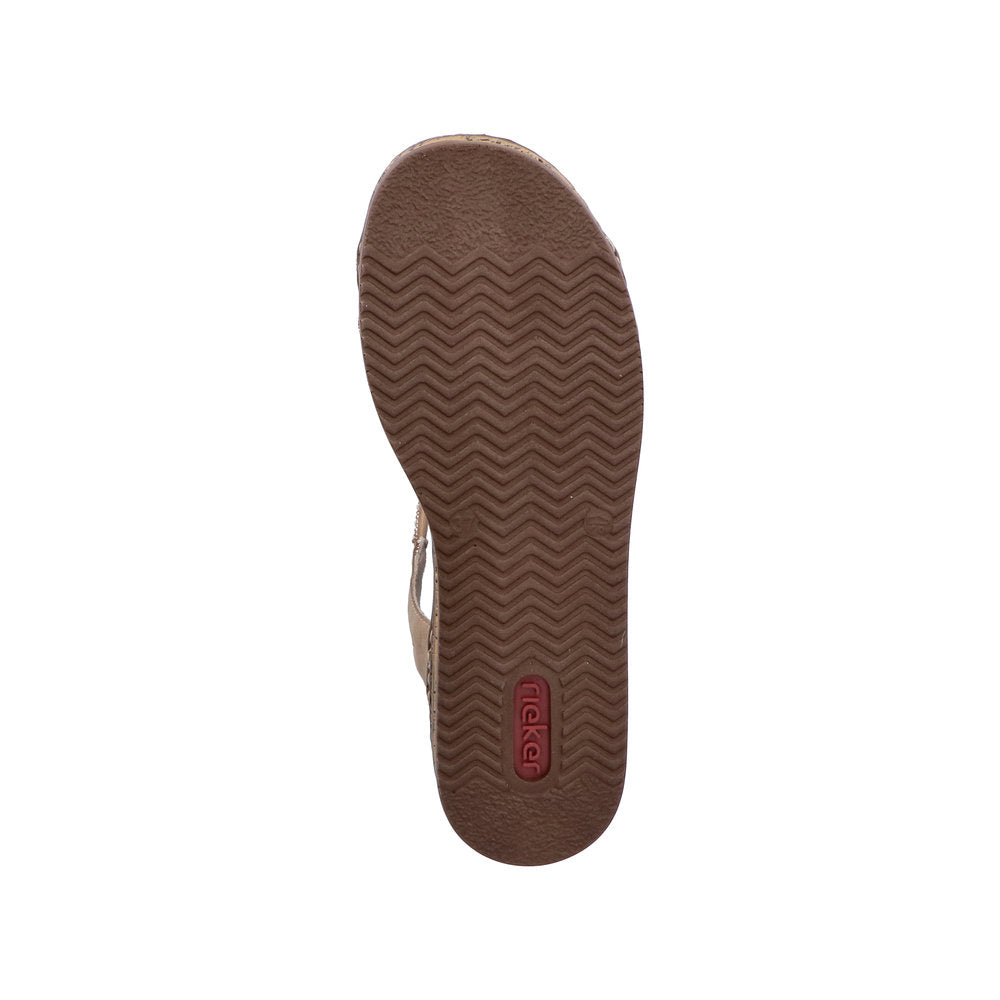 Rieker 62977-90 Copper Shell Sandals