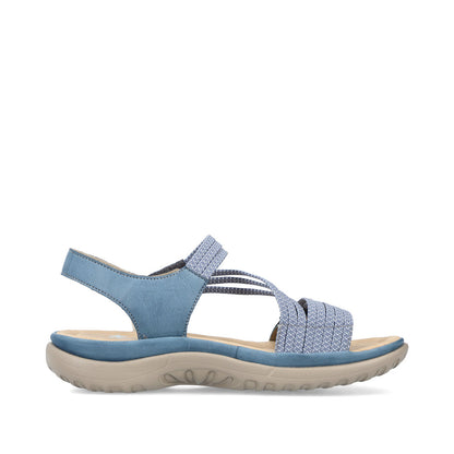 Rieker 64870-14 Royal/Jeans-White Sandals