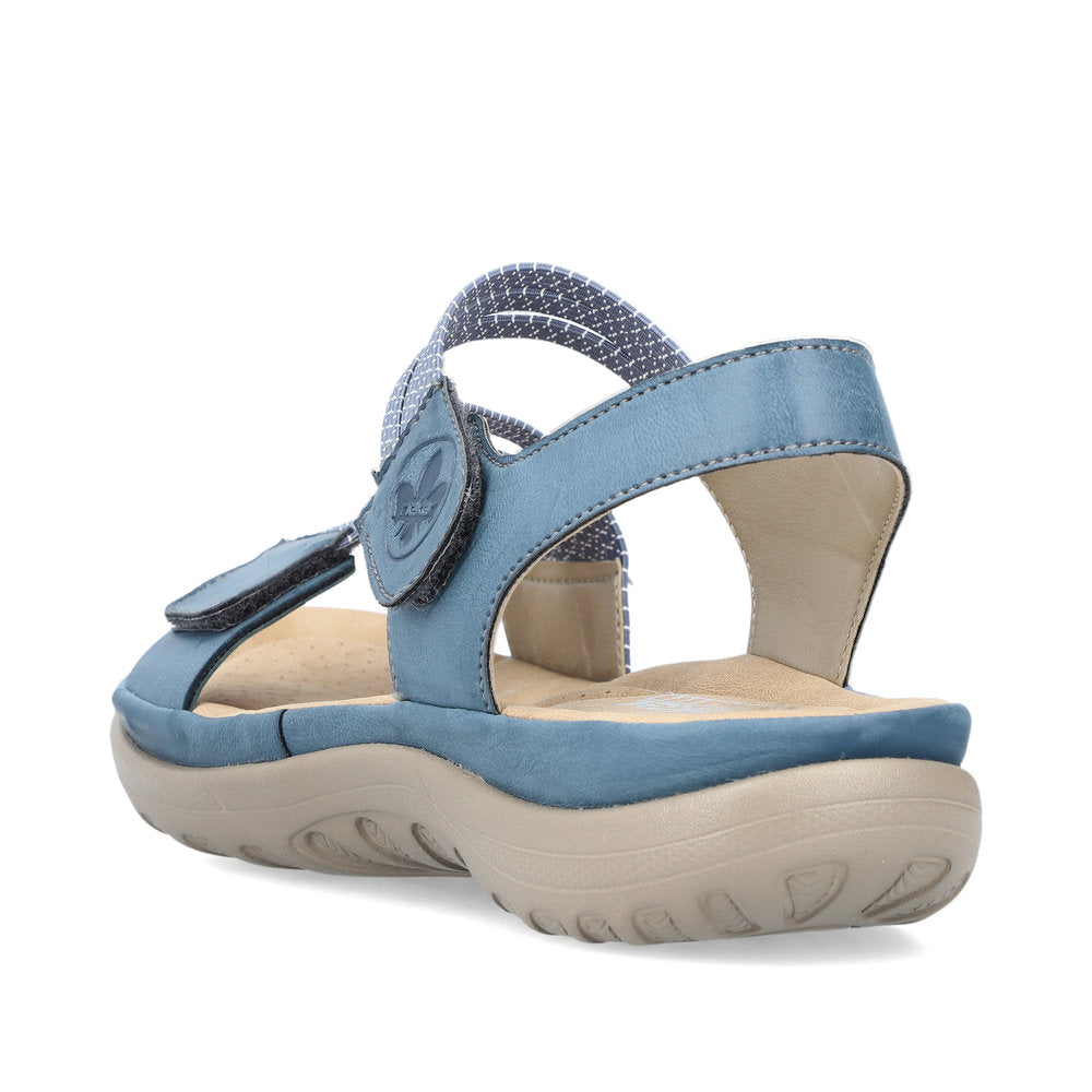 Rieker 64870-14 Royal/Jeans-White Sandals