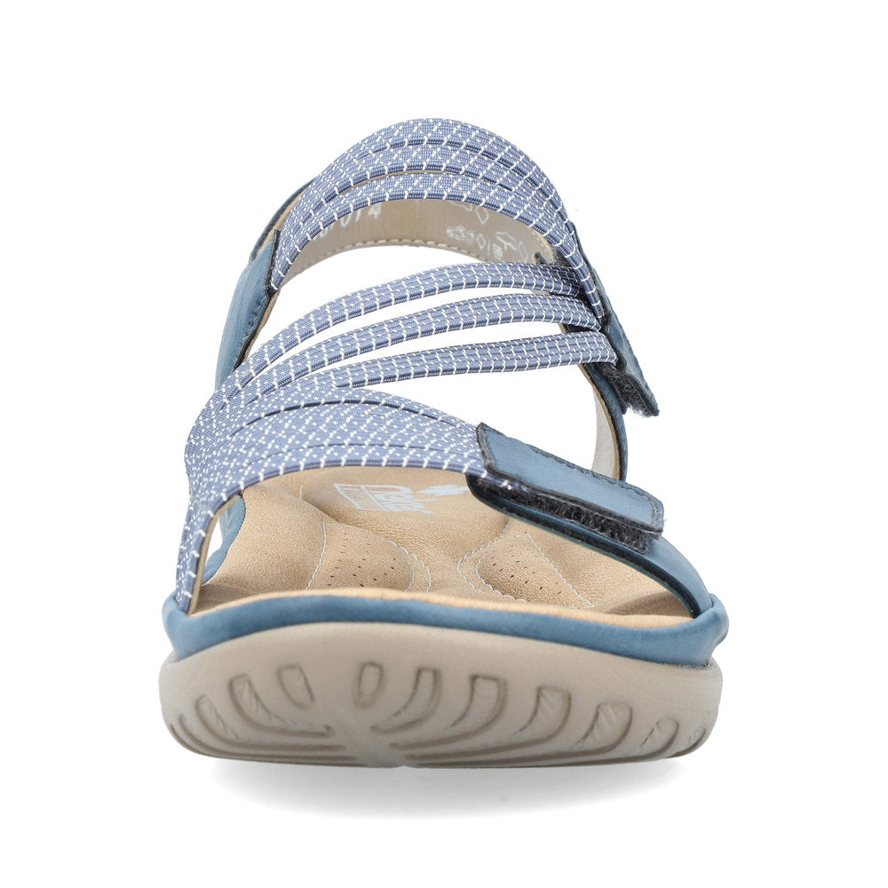 Rieker 64870-14 Royal/Jeans-White Sandals