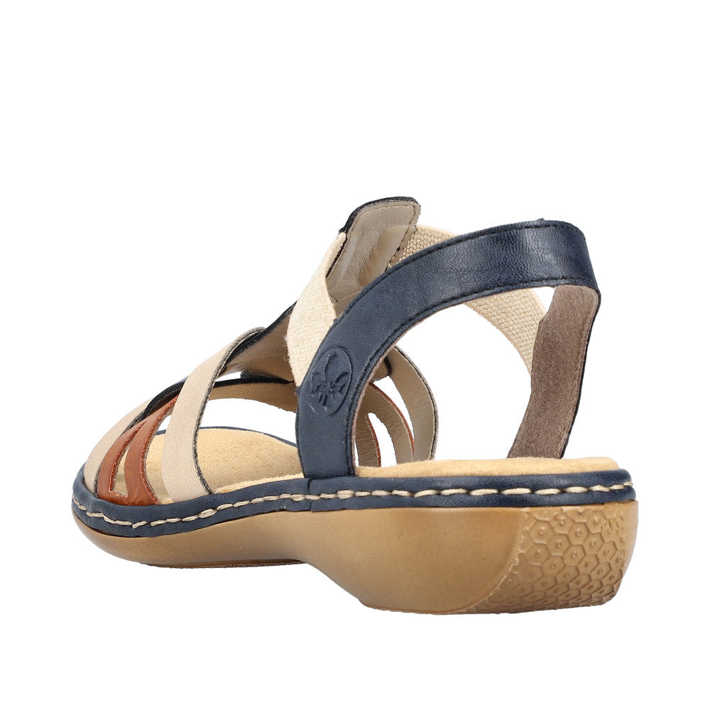 Rieker 65918-90 Pacific/Cayenne/Nude Sandals