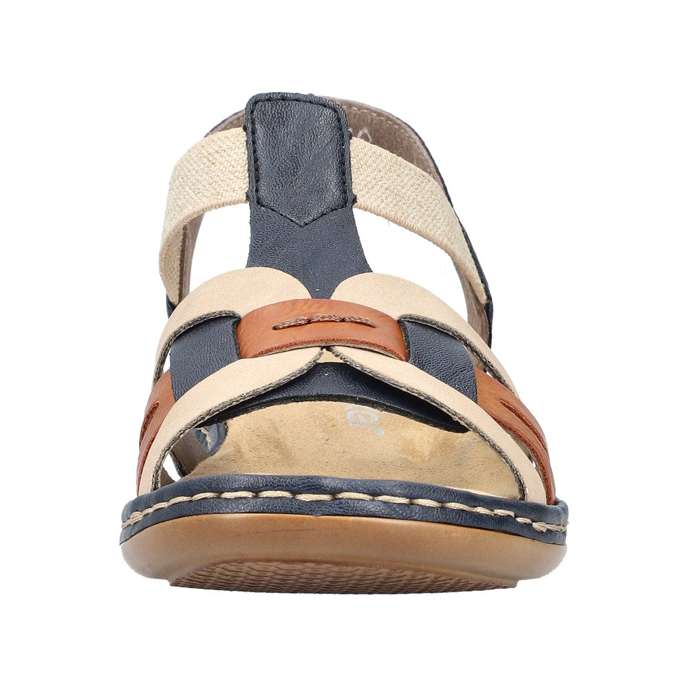 Rieker 65918-90 Pacific/Cayenne/Nude Sandals